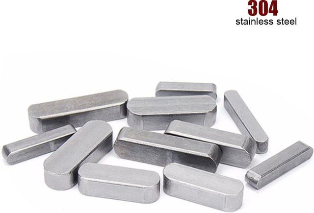 TINGGOO Parallel Spline Key Rollen Welle Dübel Pin aus 304 Edelstahl Typ A Rechteck oder Rund GB1096A M3 bis M14 - Bild 1