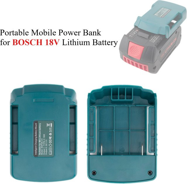 Bosch Mobile Powerbank für 18V Lithium-Akkus mit USB-Typ-C-Ausgang für schnelles Laden (ohne Akku) - Bild 1