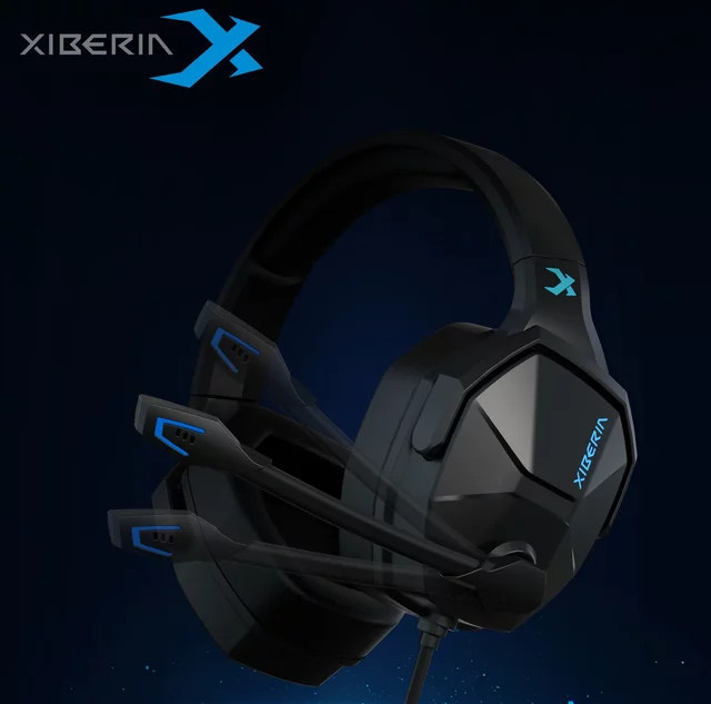 XIBERIA V13 USB-A Gaming-Headset mit 7.1 Surround Sound und Geräuschunterdrückung in Schwarz oder Blau - Bild 1