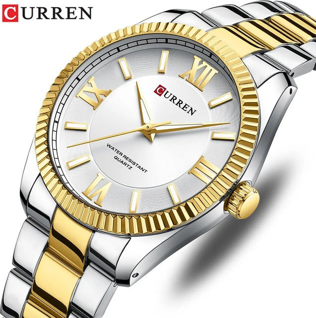 CURREN Armbanduhr Edelstahl, Quarz, Herren, Bicolor - Bild 1