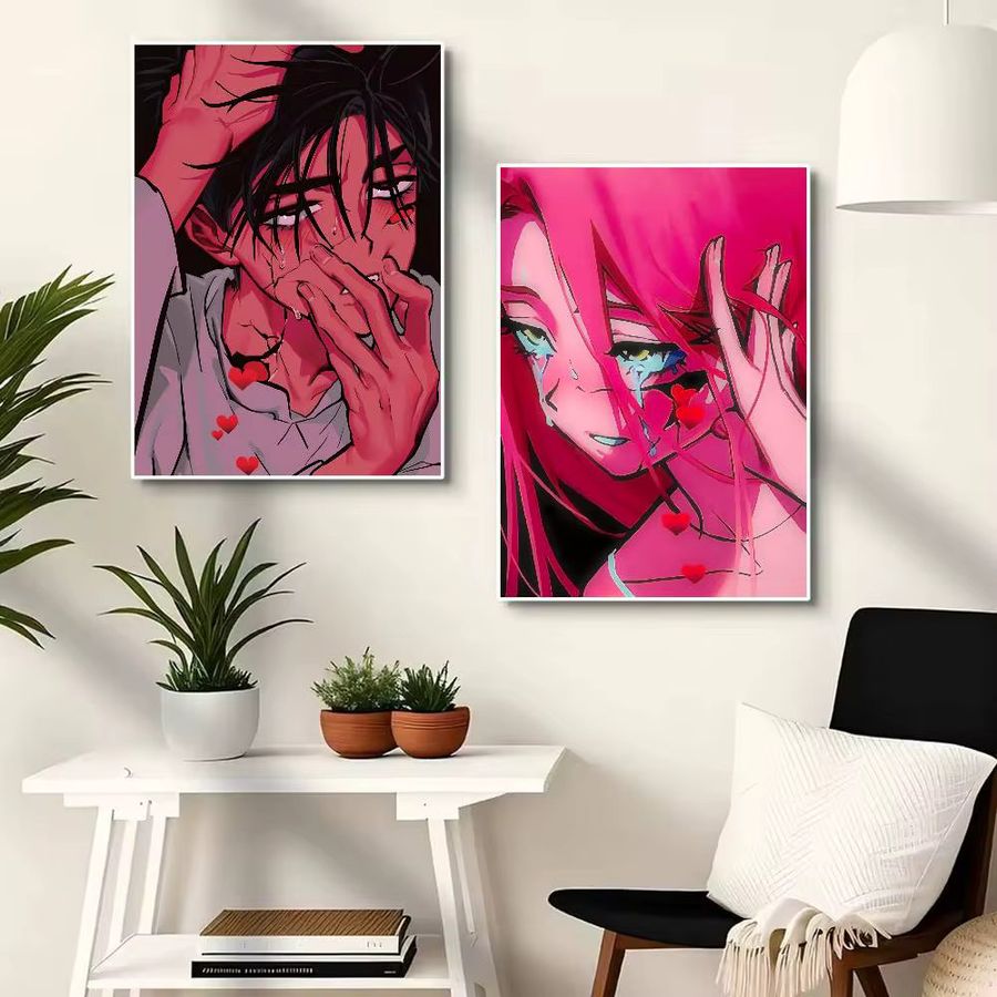 Anime Alien Bilibili Wandposter Selbstklebender Wasserdichter Papier Aufkleber für Zimmer und Bar - Bild 4