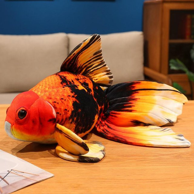 Goldfisch Glückskarpfen Tiere Plüschtiere, 50cm, Bunt / Mehrfarbig - Bild 1