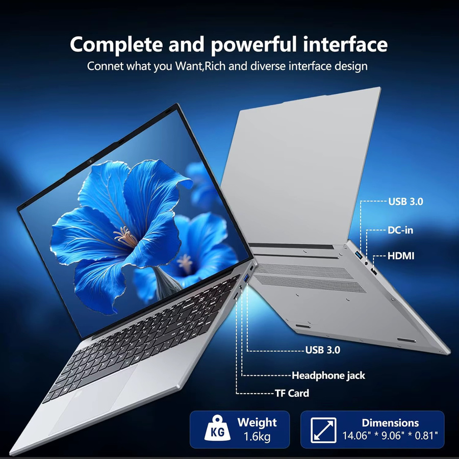 Gaming-Laptop mit Windows 11 Pro, Intel Core i9 10980HK, 16GB RAM, 256GB SSD, Fingerabdruck-Sensor und Hintergrundbeleuchtung, Farbe: Silber - Bild 5