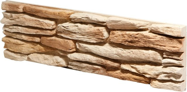 Stegu Verblender California Beige in Steinoptik, Betonplatten, B/H: 56 x 15 cm, 0,5 m² - Bild 1