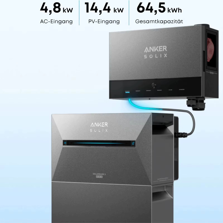 Anker SOLIX Power Dock Multisystem in Grau mit bis zu 64,4 kWh Kapazität - Bild 3