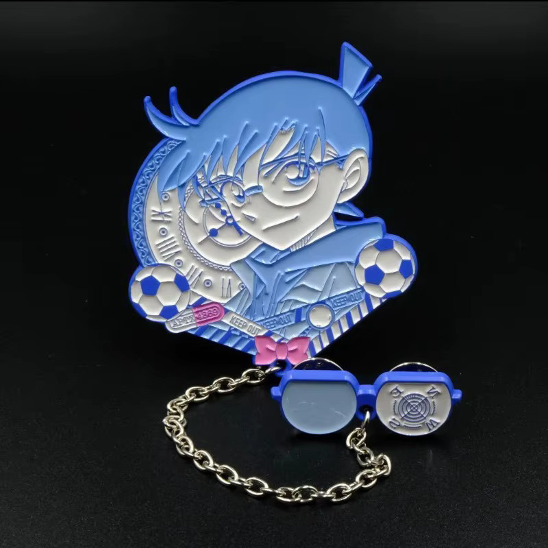Bandai Anime Detektiv Conan Kaito Kid Metall-Abzeichen, Brosche, Anstecknadel - Bild 4