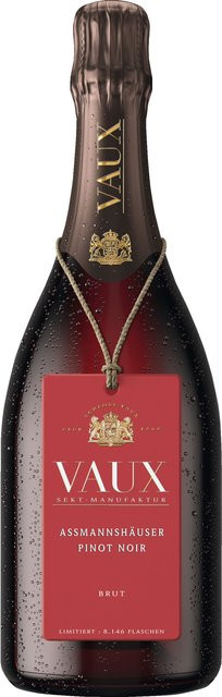 Sektmanufaktur Schloss Vaux Pinot Noir Sekt, Brut, Rheingau, 2017, 0,75 l - Bild 1