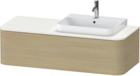 Duravit Waschtischunterschrank Happy D.2 Plus in Breit Weiß, B/T/H: 130 x 55 x 35,4 cm - Bild 1