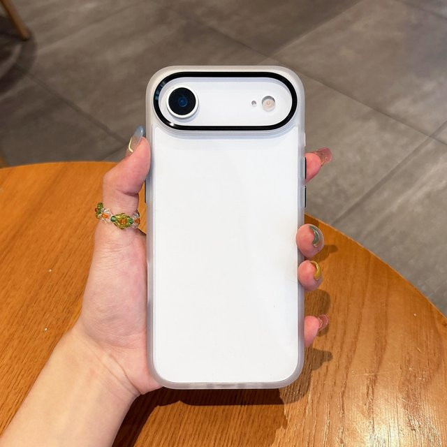 Transparente Silikon-Schutzhülle mit Stoßfänger und Objektivring-Schutz für Apple iPhone 17 Air, 16, 16 Pro, 15, 14, 13, 12, 11 und Mini Modelle - Bild 1