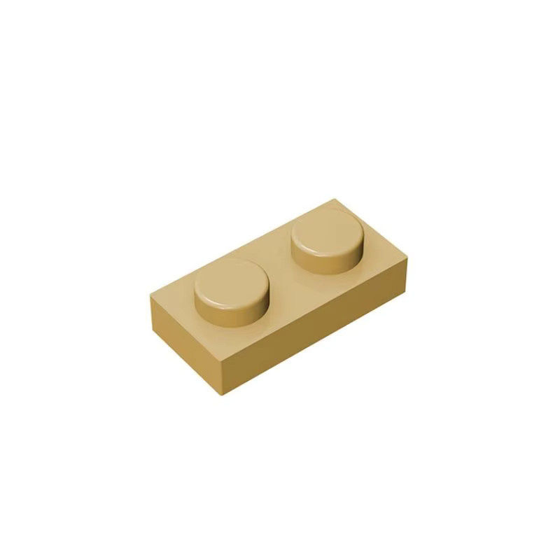 SixBricks 3023 Platte 1x2 Bausteine Kit, 10-teiliges Set, Bunt / Mehrfarbig - Bild 2