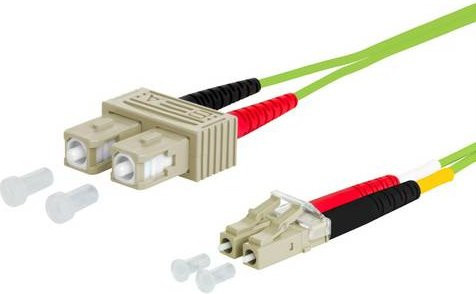 Metz Connect OpDAT Patchkabel SC-D/LC-D OM5, Farbe: Multicolour, Länge: 10 m - Bild 1