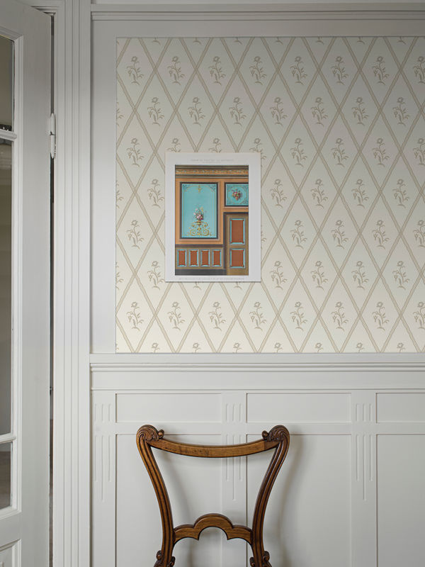 BoråsTapeter Wallpaper Signe 5505 Vlies Tapete mit Trellis Muster in Cream/Beige - Bild 3