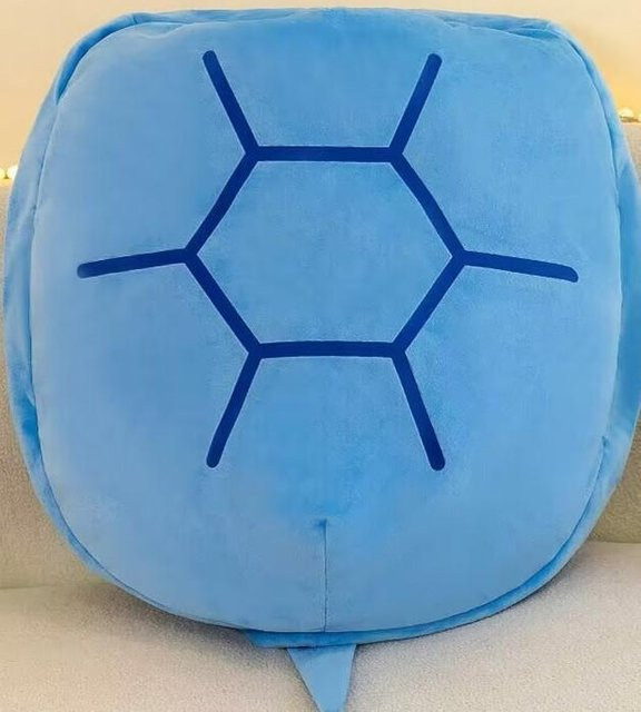 Yiran Furniture Schildkrötenpanzer Kissen Puppe, Plüsch / Textil, Blau, 80cm - Bild 1