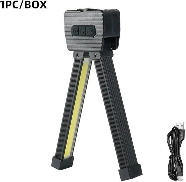 LIUXING LED Posing-Lampe grau mit 7-stufiger Dimmfunktion, magnetisch und mit 180-Grad-Faltung für Fitnessstudio und Selfies - Bild 1