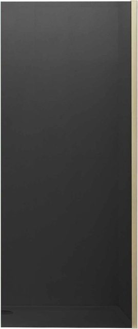 Duschparadies Walk-In Duschwand aus ESG Sicherheitsglas mit Easy-Clean-Beschichtung, Farbe Grau, Rahmenfarbe Gold, B/H: 100 x 200 cm - Bild 1
