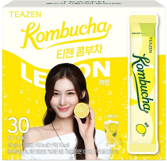 Teazen Kombucha Instant-Drink Lemon 30 Stück - Bild 1