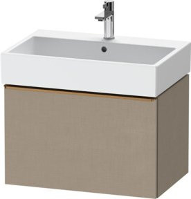 Duravit Waschtischunterschrank D-Neo beige wandhängend B: 68,4 cm, T: 44,2 cm - Bild 1