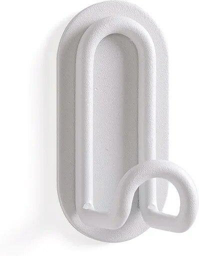 SEEQS Wandhaken aus Stahl in Weiß für Badezimmer und Küche - Bild 1