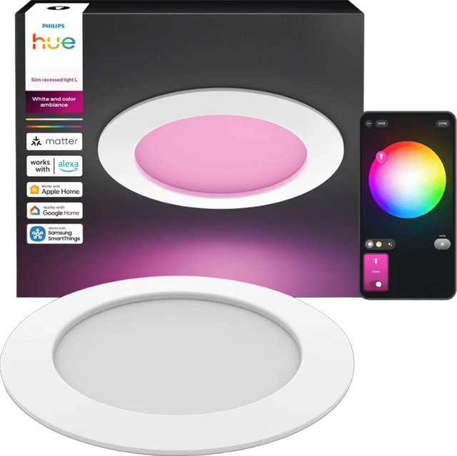 Philips Hue Einbaustrahler Slim LED White & Color in Weiß - Bild 1