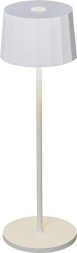 Konstsmide Positano USB-Tischleuchte LED dimmbar Weiß Höhe: 35 cm - Bild 1