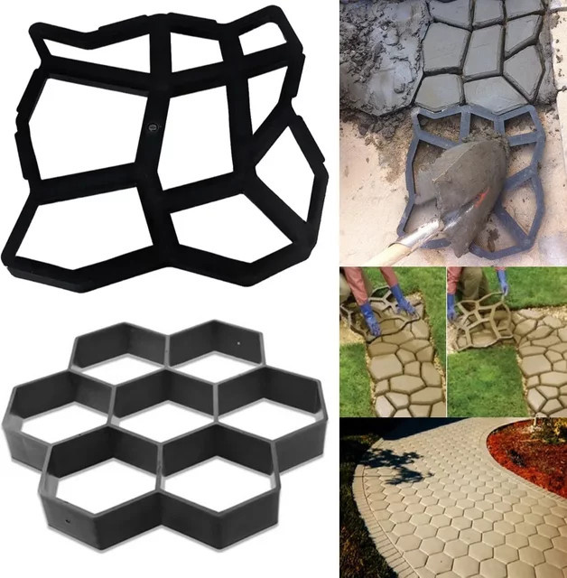 Pathmate DIY Pflasterform für den Hausgarten zur manuellen Herstellung von Beton-Trittsteinen und Pflasterwegen - Bild 1