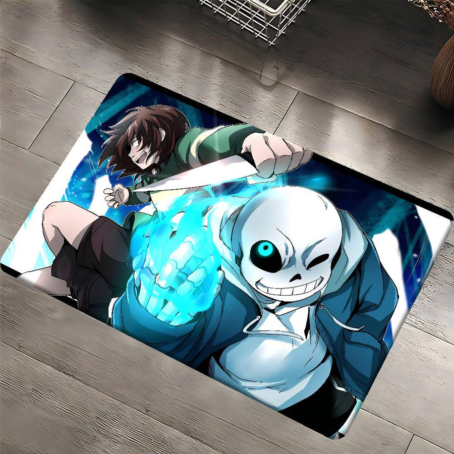 Cartoon Undertale Badezimmermatte aus Vliesstoff, Anti-Rutsch und Wasserabsorbierend, B/T: 60 x 40 cm - Bild 2