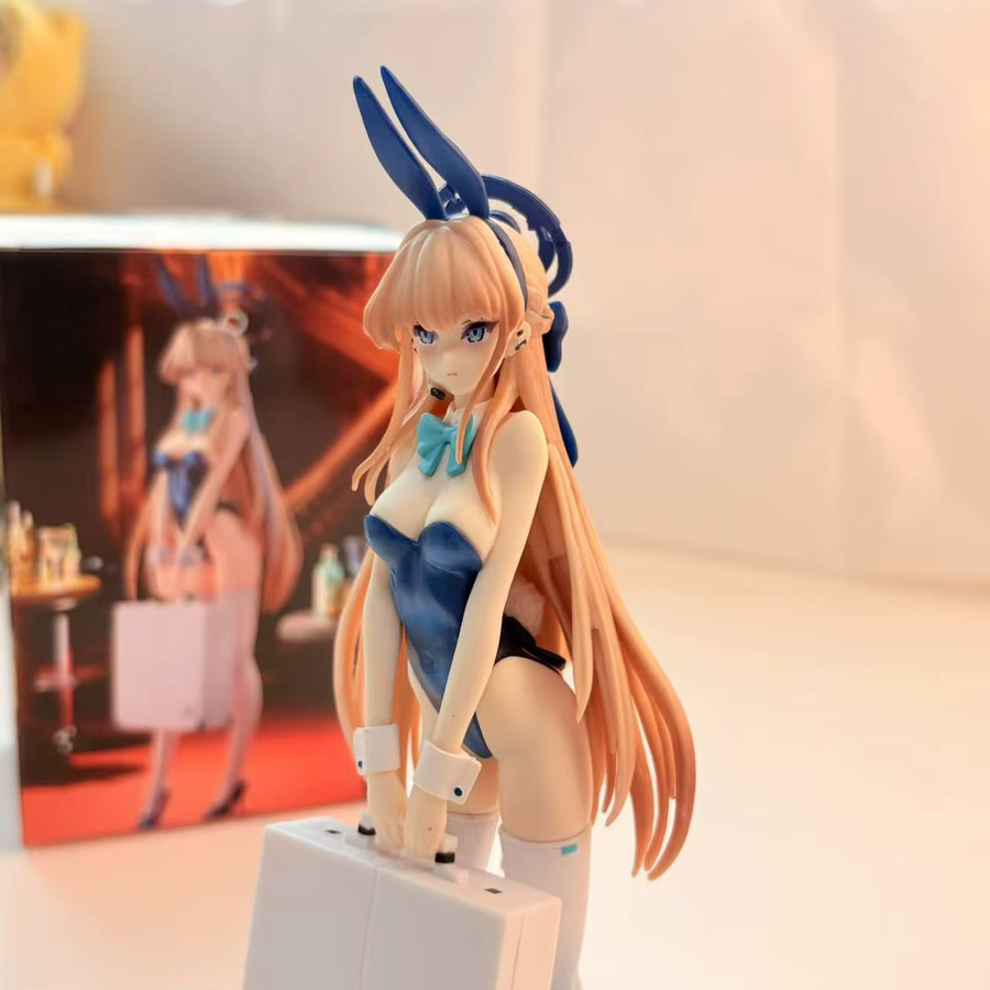 Archiv-Hasenmädchen-Figur, Anime-Mädchen-Design, blau, 23 cm, Einzelfigur - Bild 2