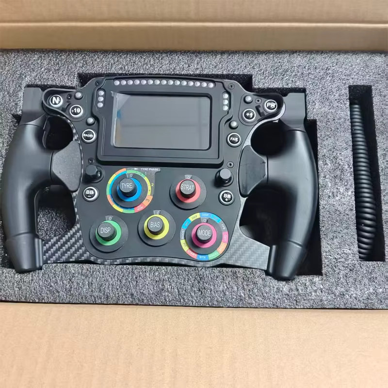 PC FORMULA Game Lenkrad-Rennspielsimulator mit HD-Touchscreen in Schwarz für Fanatec SIMAGIC MOZA - Bild 2