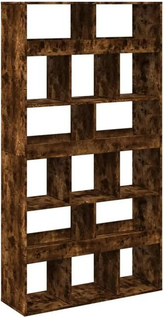 vidaXL Raumteiler aus Holzwerkstoff in Räuchereiche, Farbe Braun, B/T/H: 100 x 33 x 187,5 cm - Bild 1