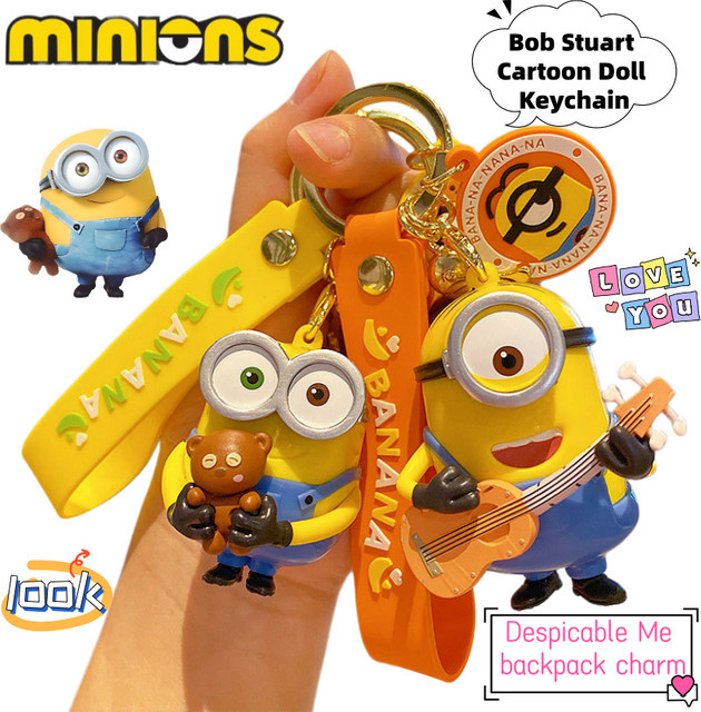 Minions Bob Stuart, Figuren Schlüsselanhänger, Kunststoff - Bild 1
