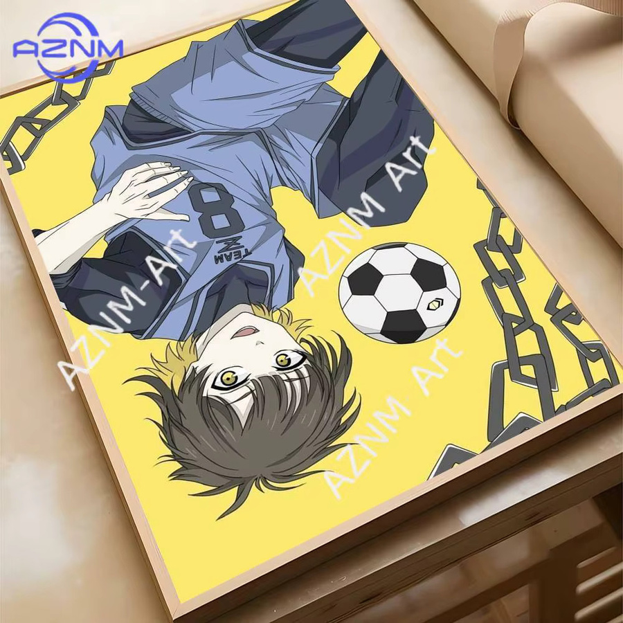 KAYOU Bachira Meguru BLUE LOCK Poster Selbstklebender Wasserdichter Papieraufkleber zur Wanddekoration - Bild 2