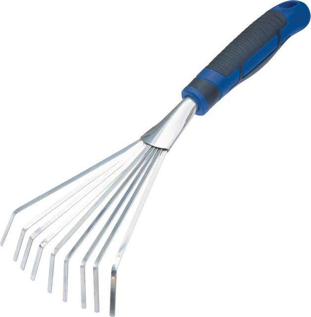 LUX-TOOLS Handfächerbesen mit Flachzinken aus Edelstahl und Kunststoff - Bild 1