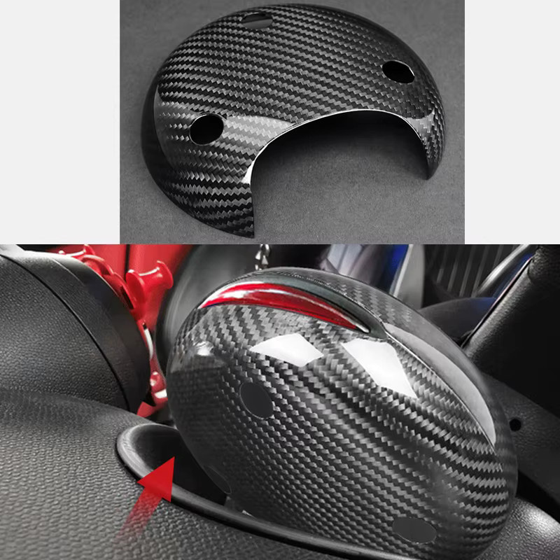 ZUIMI Carbon Fiber Tachometer Dekorative Aufkleber für MINI R55 R56 R60 JCW in Schwarz - Bild 3