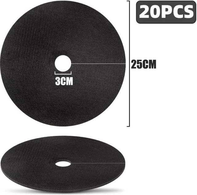 20 Stück Unkrautmatte Vlies von YWZT Home Depot in Schwarz zur Unkrautbekämpfung und als Wurzelschutz, Durchmesser: 25 cm - Bild 1