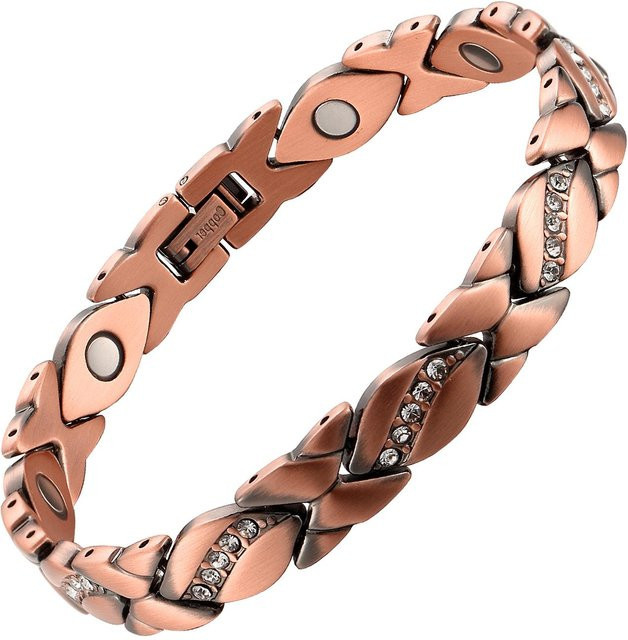 OKtrendy Armband, Kupfer, Kristall, Roségold, Damen - Bild 1