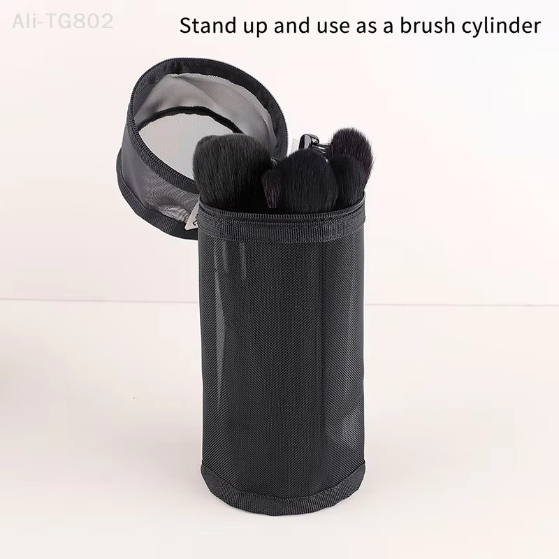 DIKALU Kosmetikpinselhalter Reise-Kosmetiktasche, Schwarz, Unisex - Bild 4
