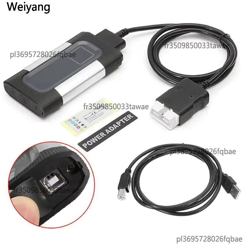 Autocoms Pro VCI DS150E OBD2 Diagnose-Scanner mit USB und Bluetooth Dual-Mode, Fahrzeug-Fehlercode-Lesegerät für Auto und LKW, Schwarz - Bild 2