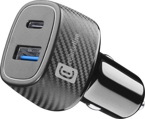 Cellularline Kfz-Ladegerät Multipower Ultra mit USB-A und USB-C PD in Schwarz - Bild 3