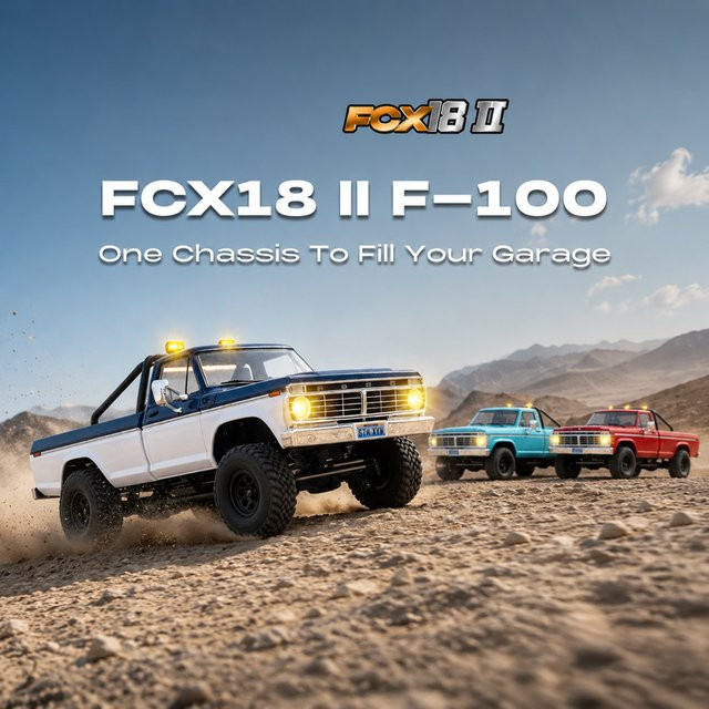 FMS FCX18 II F-100 Pickup-Truck, RC Offroad-Fahrzeug, 1:18, ab 14 Jahren - Bild 1