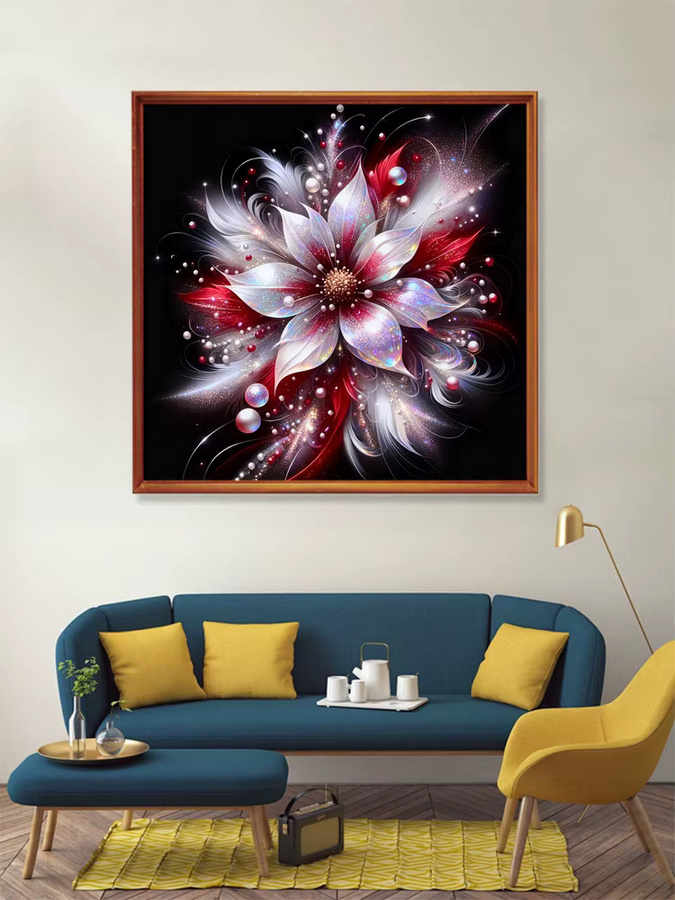 EverShine Diamant Mosaik Blume, DIY 5D Diamant Kunst Malerei Kit - Bild 4