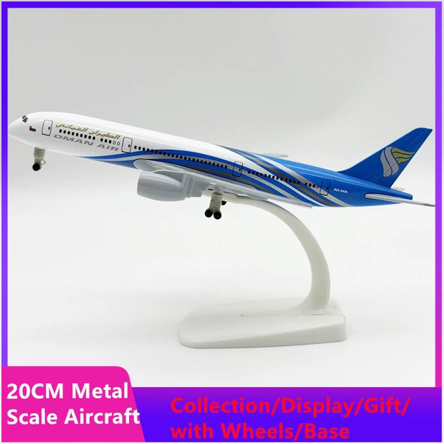 ZOCO Oman Airlines B787 Flugzeugmodell, Metall, 20cm - Bild 1