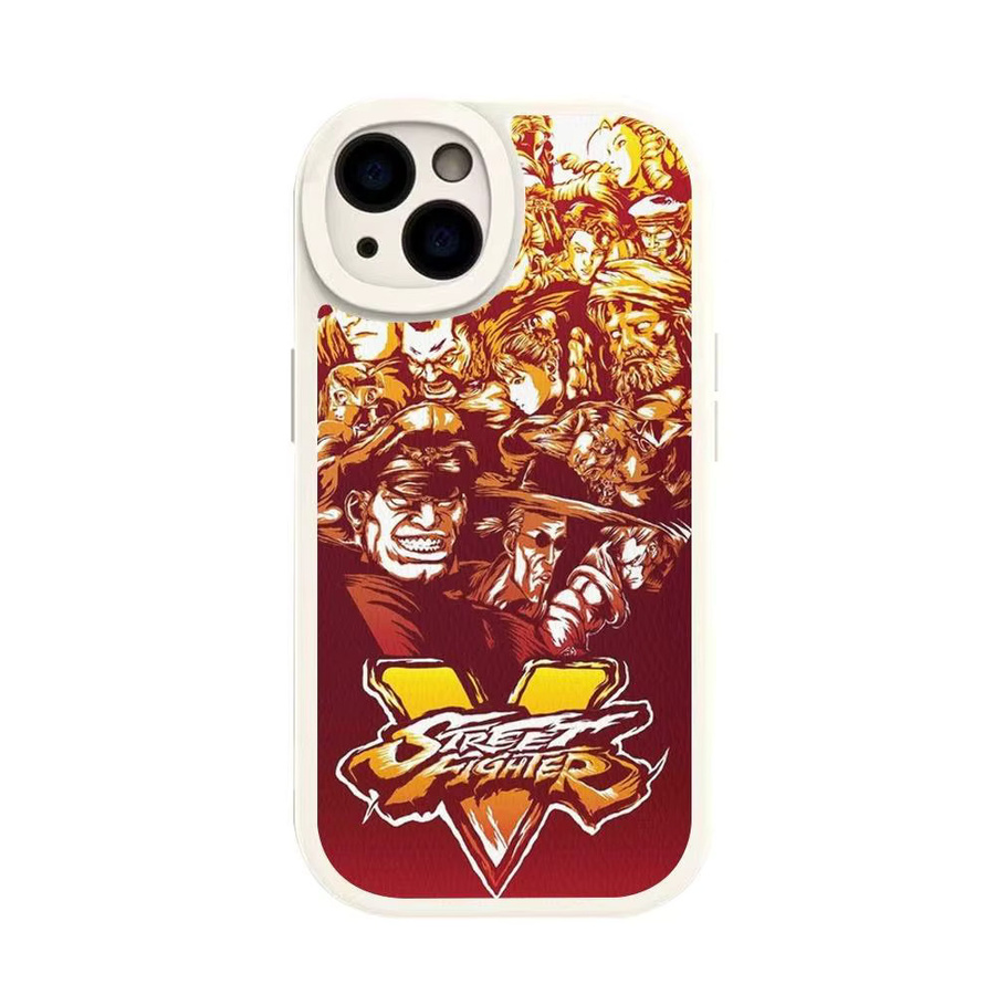 Street Fighter Handyhülle aus Leder für iPhone 11 12 13 14 15 16 Pro Max Plus in Multicolour - Bild 3
