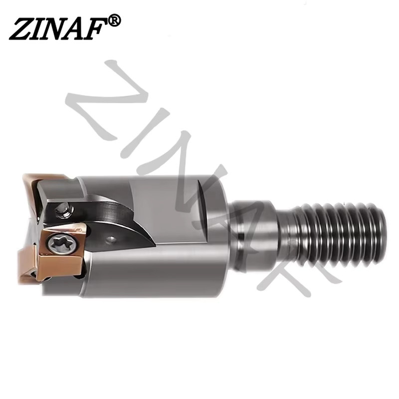 4N TE90 Fast Feed Locking Zahn Typ Fräser Kopf aus Wolframstahl in Silber, Modell 4NKT 060308 R-Einsatz - Bild 3