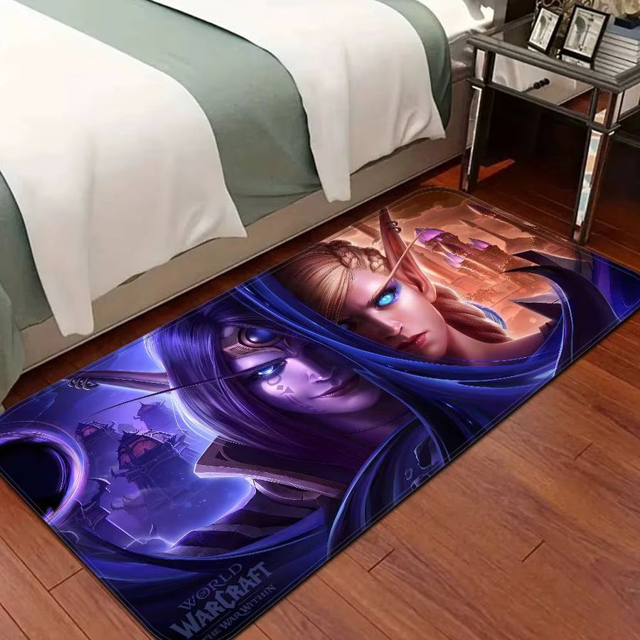 World of Warcraft Fußmatte im INS-Stil von Potdemiel, weich und rutschfest für Schlafzimmer und Haus - Bild 2