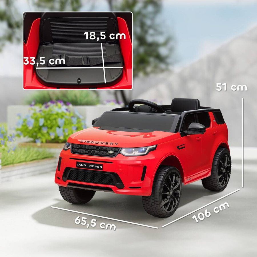AIYAPLAY Kinder Elektroauto Land Rover Discovery Sport mit Fernbedienung Rot für 3-6 Jahre - Bild 4