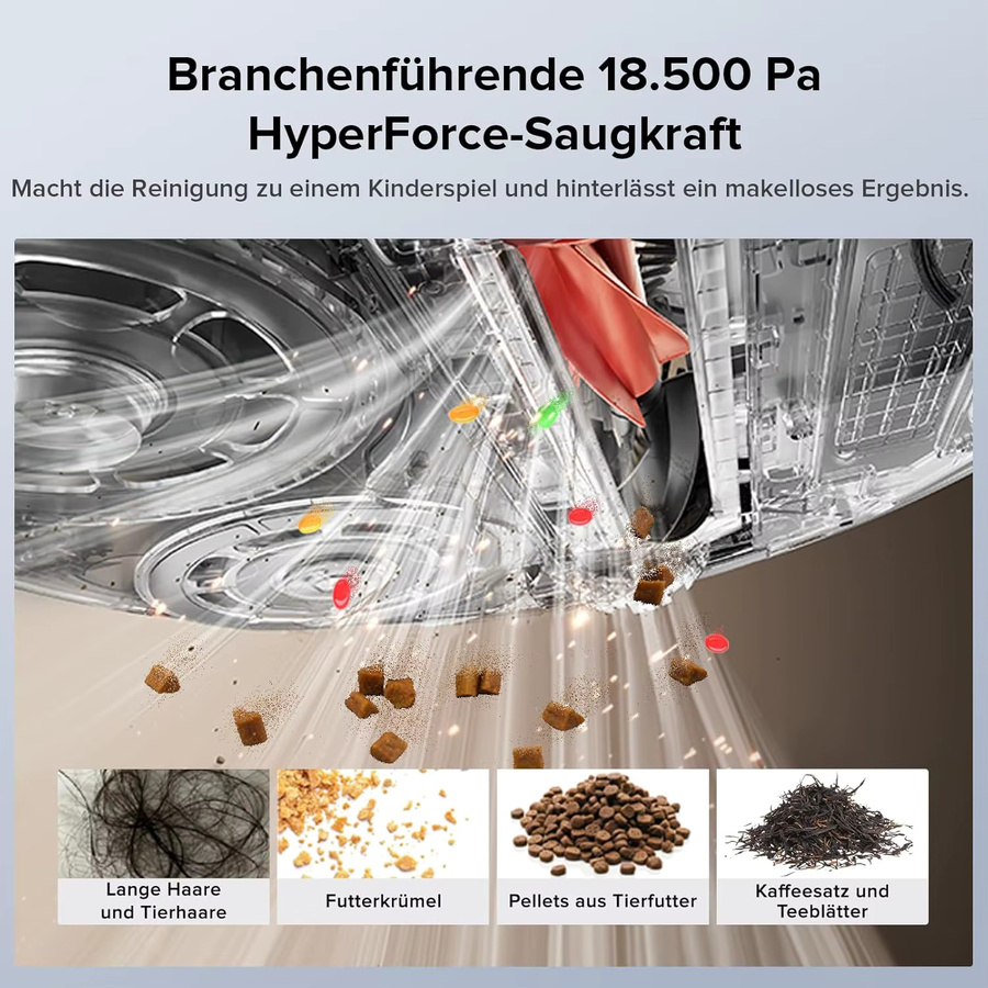Roborock Qrevo Edge S5A Saugroboter mit 17000 Pa Saugleistung, Duales Anti-Tangle-System und 75°C Heißwasser-Wischfunktion - Bild 3