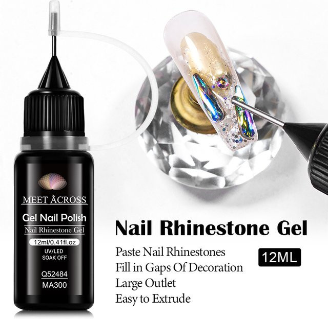 MEET ACROSS Nagelklebegel, transparent, glänzend, 12g - Bild 1