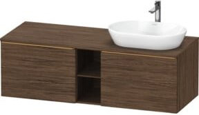 Duravit Waschtischunterschrank D-Neo in Braun, Wandhängend, B/T/H: 140 x 55 x 45,9 cm - Bild 1