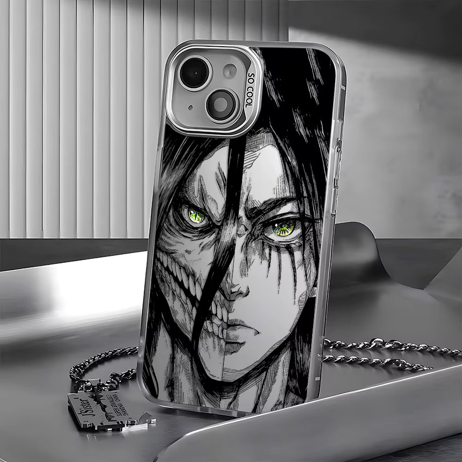 Stoßfeste matte Handyhülle im Anime Attack On Titan Design für iPhone 11 bis iPhone 17 Pro Max von Potdemiel in Multicolour - Bild 2