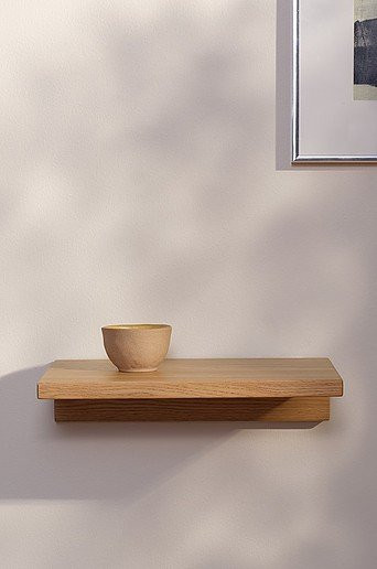Jotex ALBY Nachttisch aus Holz in Eiche in den Farben Braun und Beige - Bild 1